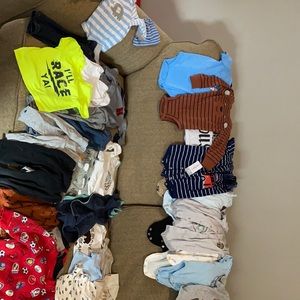 Baby boy clothes ranging from 3m-18m good condition